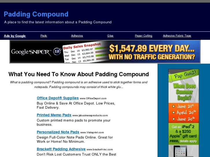 www.paddingcompound.net