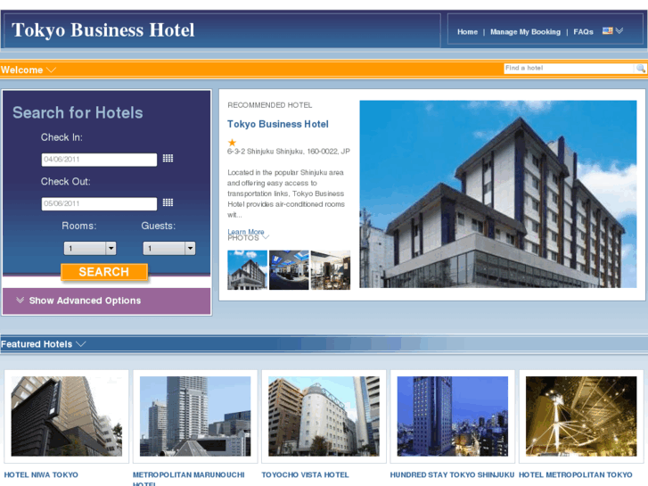 www.tokyobusinesshotel.com