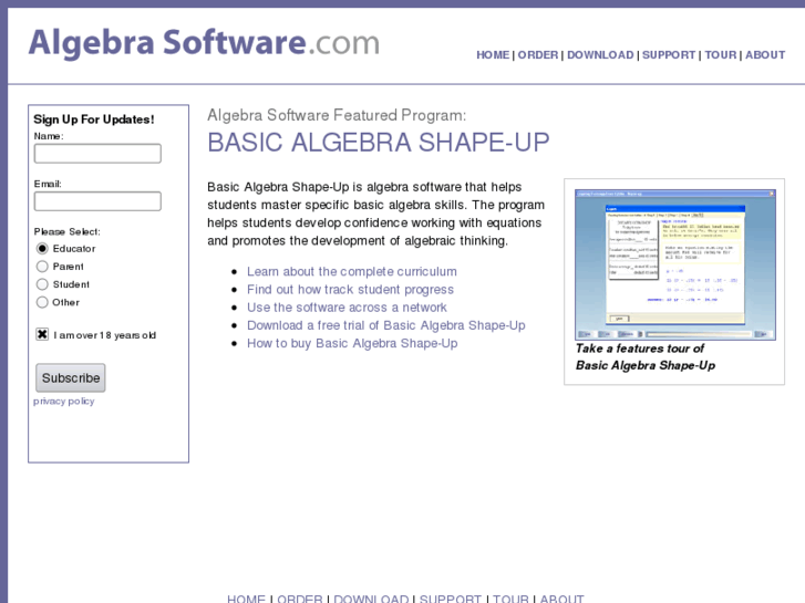 www.algebra-software.com