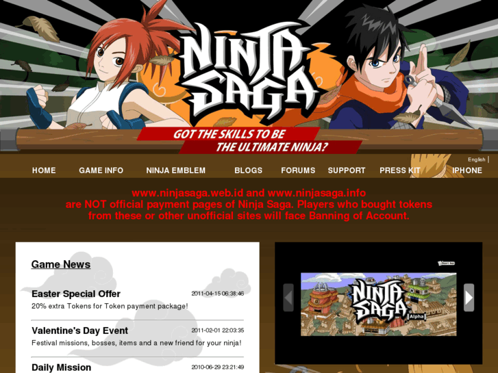 www.ninjasaga.com