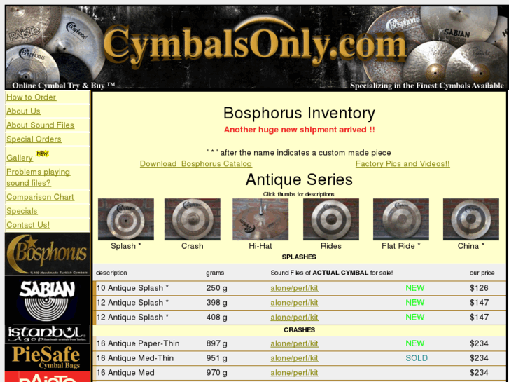 www.cymbalsonly.com