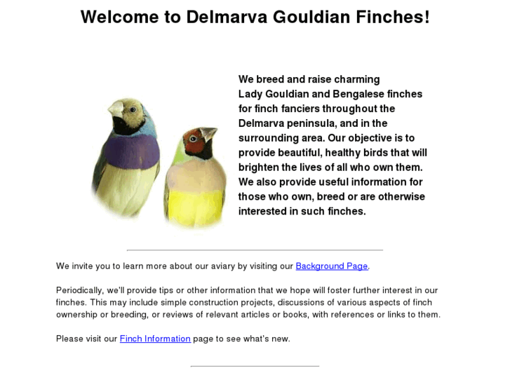 www.delmarvagouldianfinches.com