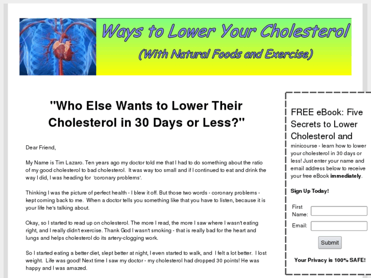 www.waystoloweryourcholesterol.com