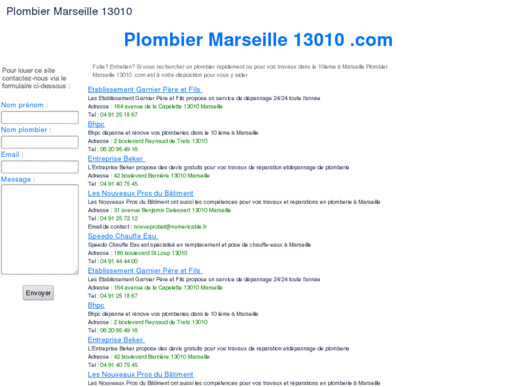 www.plombiermarseille13010.com