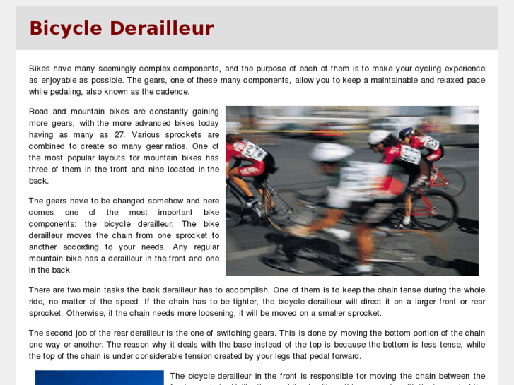 www.bicyclederailleur.com