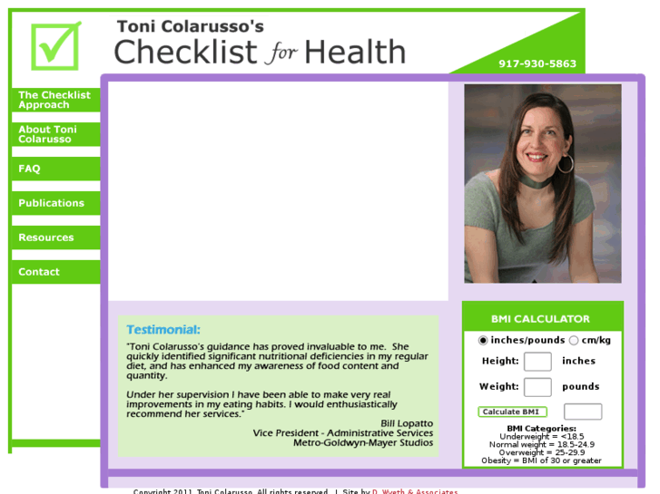 www.checklistforhealth.com