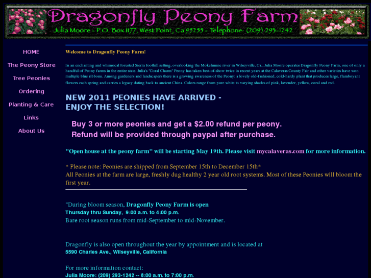 www.dragonflypeonyfarm.com