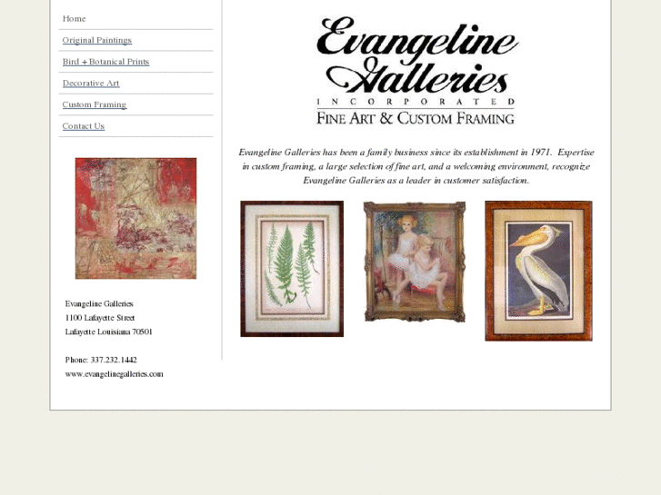 www.evangelinegalleries.com