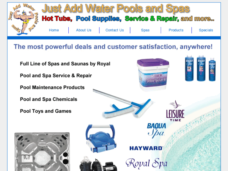 www.justaddwaterpoolsandspas.com