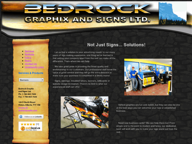 www.bedrockgraphixandsigns.com