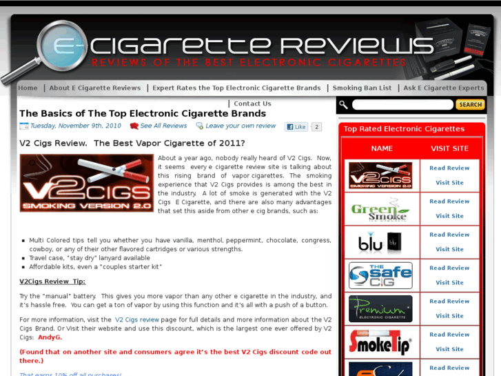 www.ecigarettereviews.com