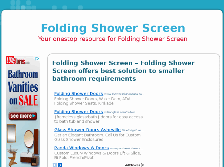 www.foldingshowerscreen.com