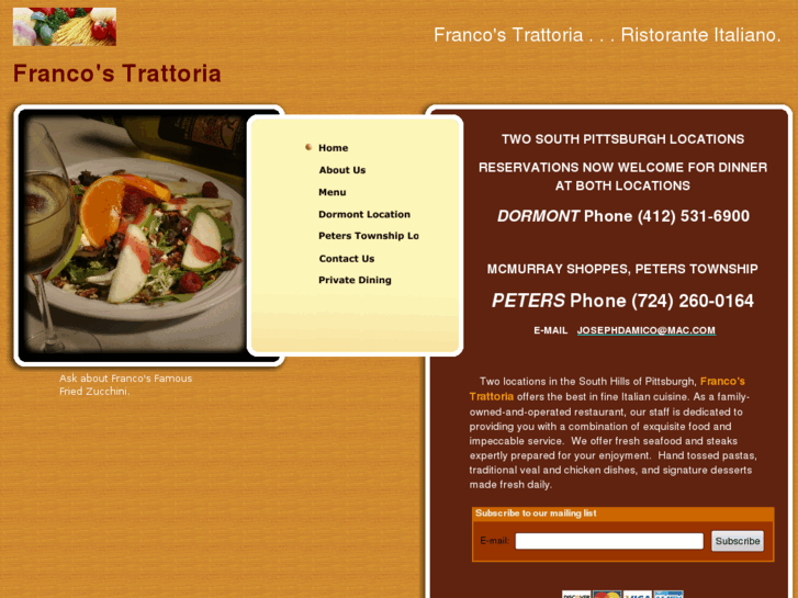 www.francostrattoria.com