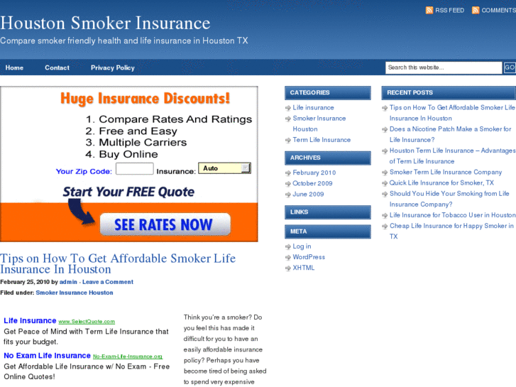 www.houstonsmokerinsurance.com