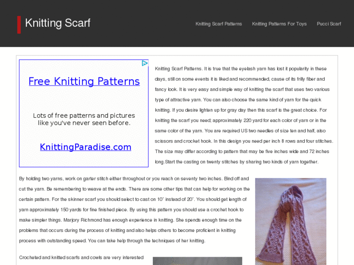 www.knittingscarfpatterns.com