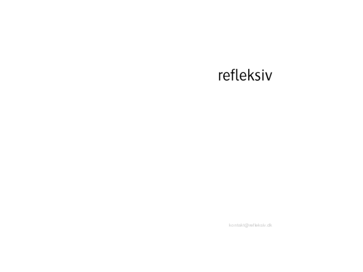 www.refleksiv.dk