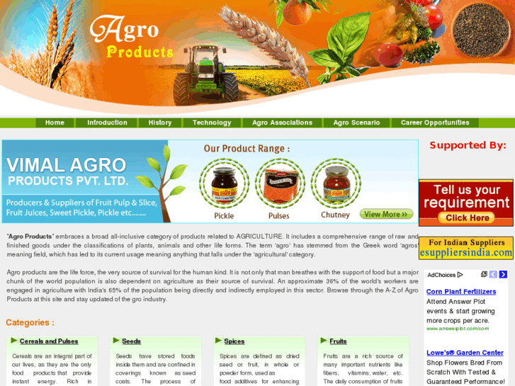 www.agriculturalproductsindia.com