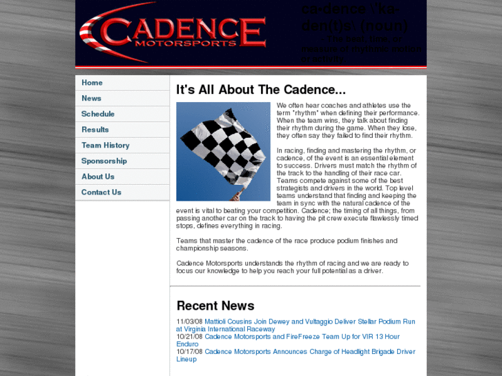 www.cadencemotorsports.com