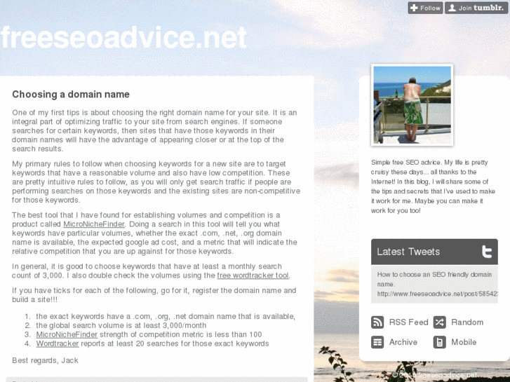 www.freeseoadvice.net