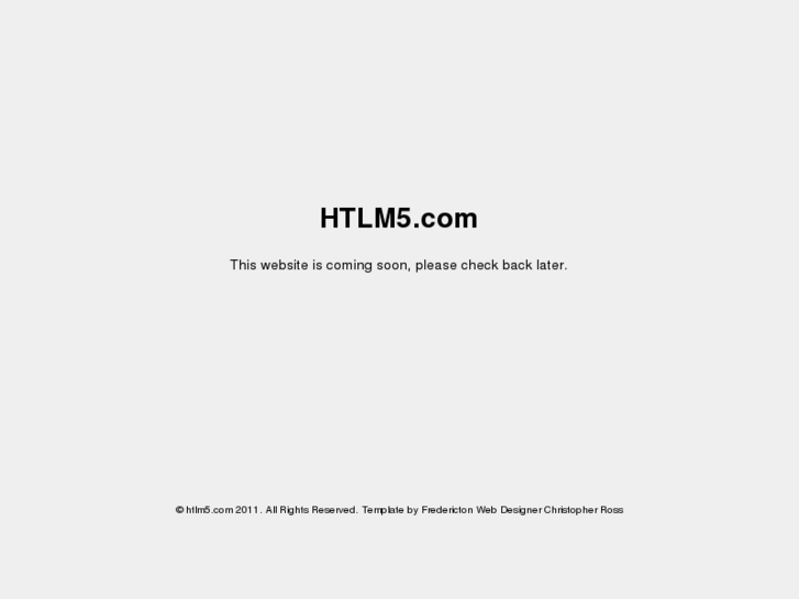 www.htlm5.com