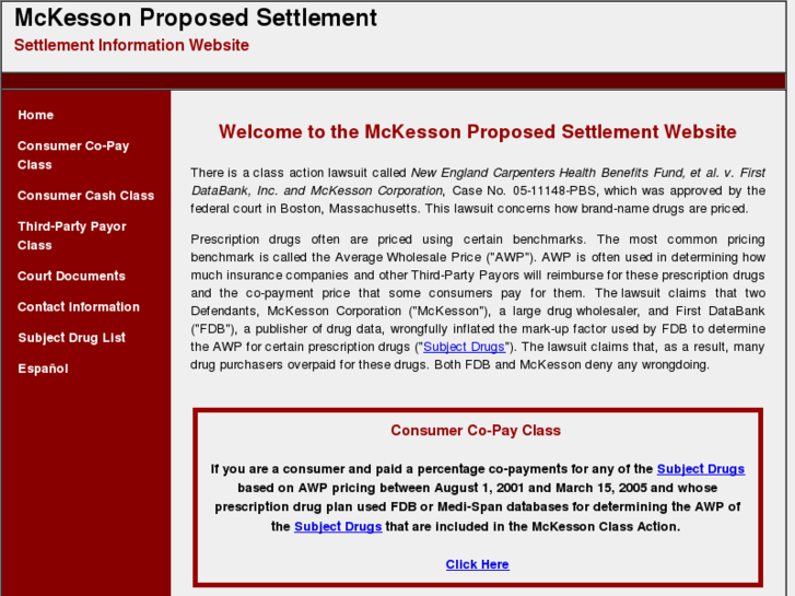 www.mckessonawpsettlement.com