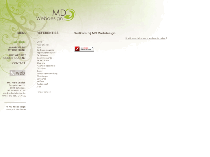 www.mdwebdesign.be