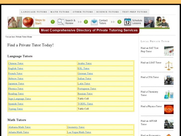 www.privatetutoringdirectory.com