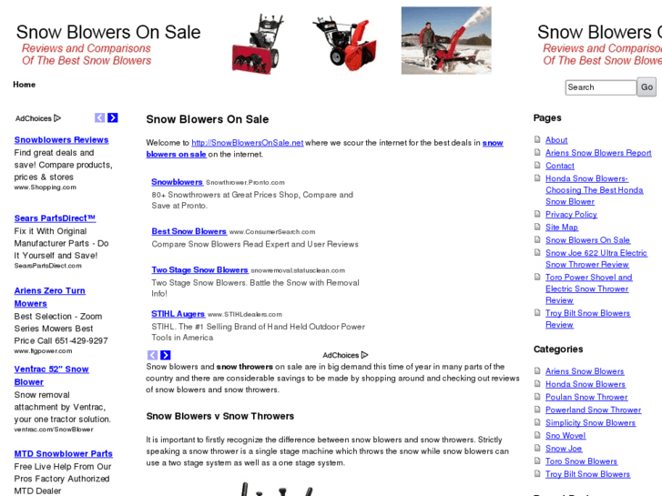 www.snowblowersonsale.net