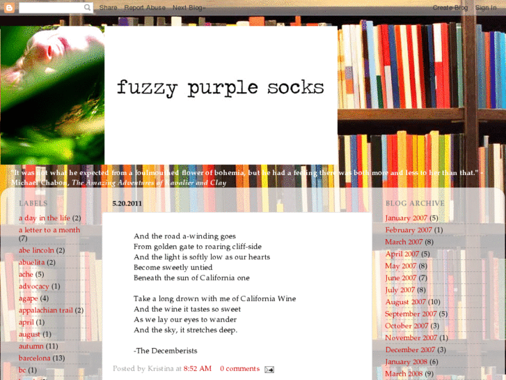 www.fuzzypurplesocks.com