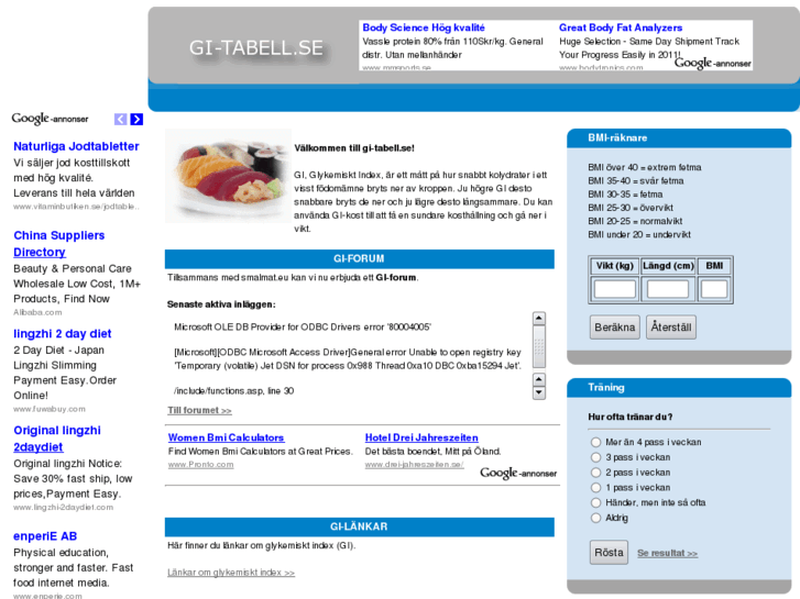 www.gi-tabell.se