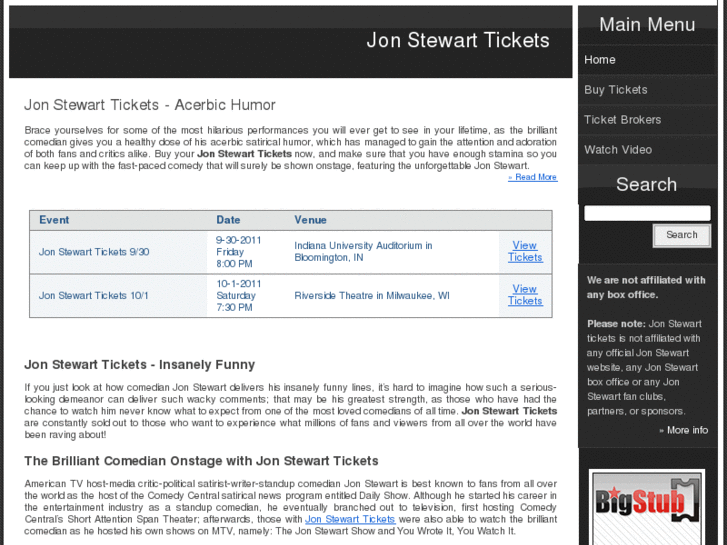 www.jonstewarttickets.net