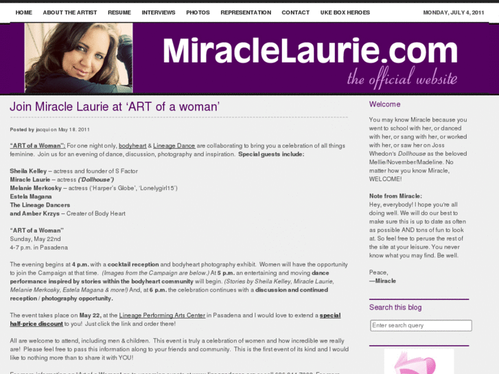 www.miraclelaurie.com