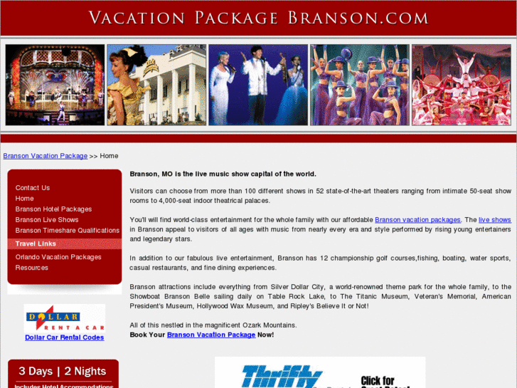 www.vacationpackagebranson.com