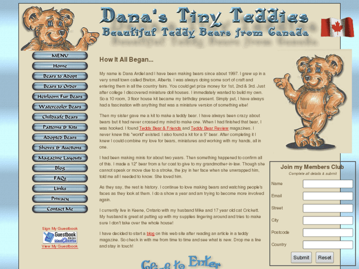 www.danastinyteddies.com