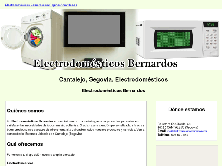 www.electrodomesticosbernardos.com