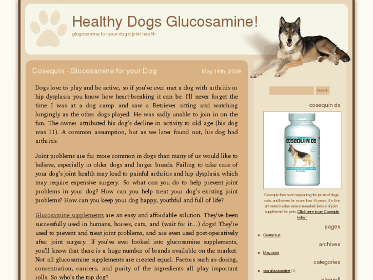 www.healthydogsglucosamine.com