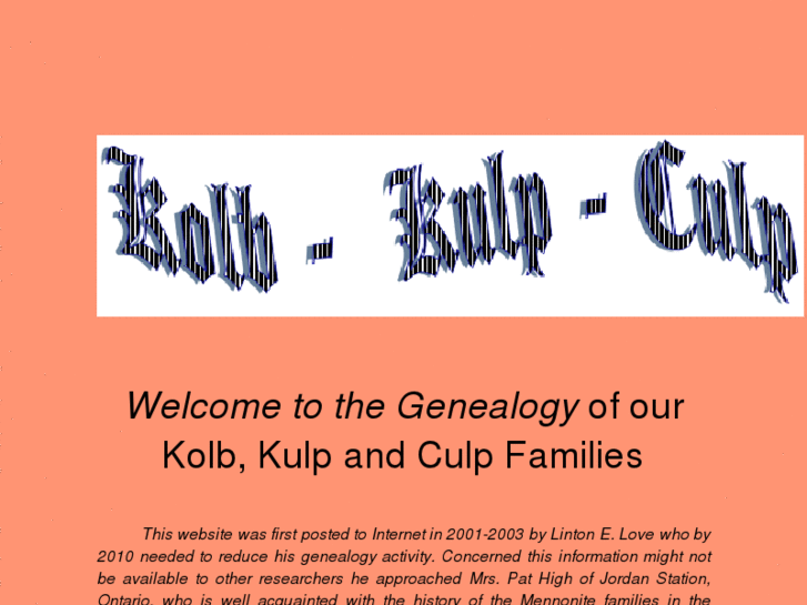 www.kolb-kulp-culp-genealogy.com