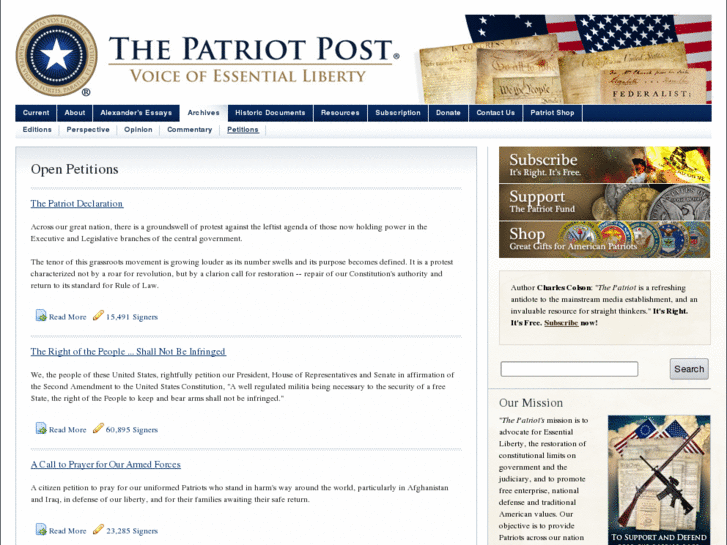 www.patriotpetitions.com