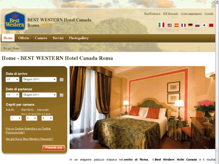 www.hotelcanadaroma.com