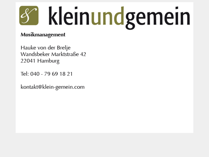 www.klein-gemein.com