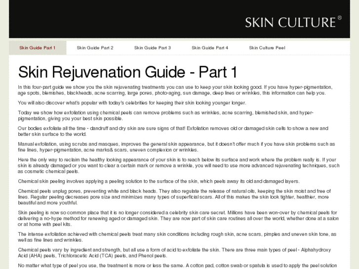 www.skinpeelguide.com