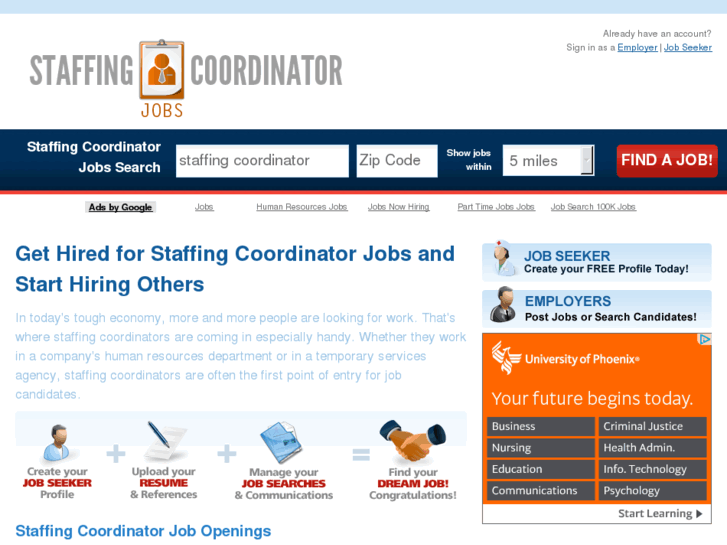 www.staffingcoordinatorjobs.com