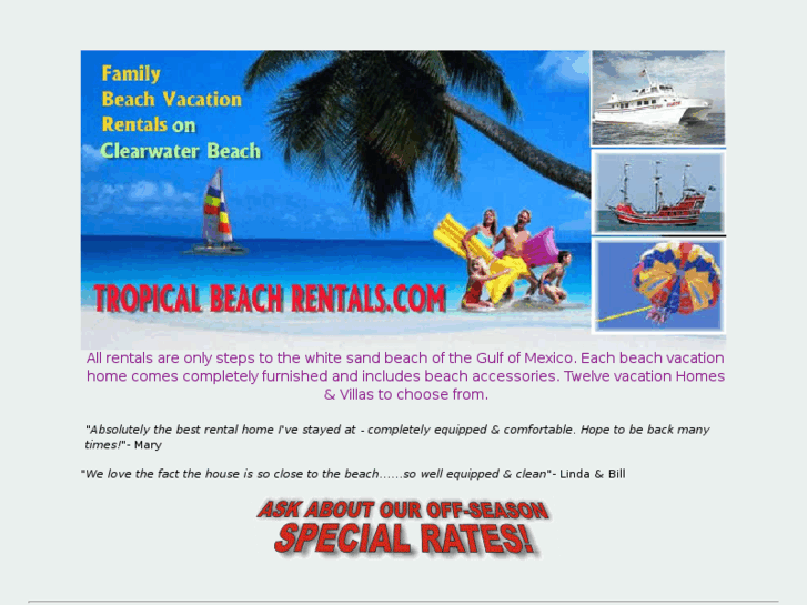 www.tropicalbeachrentals.com