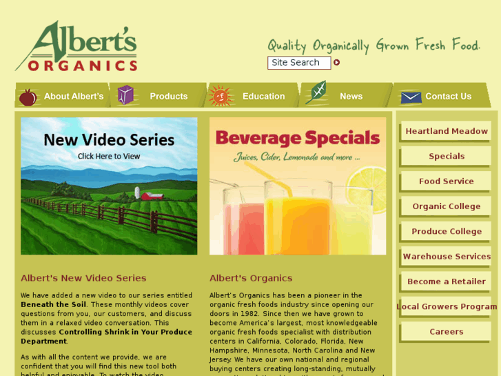 www.albertsorganics.com