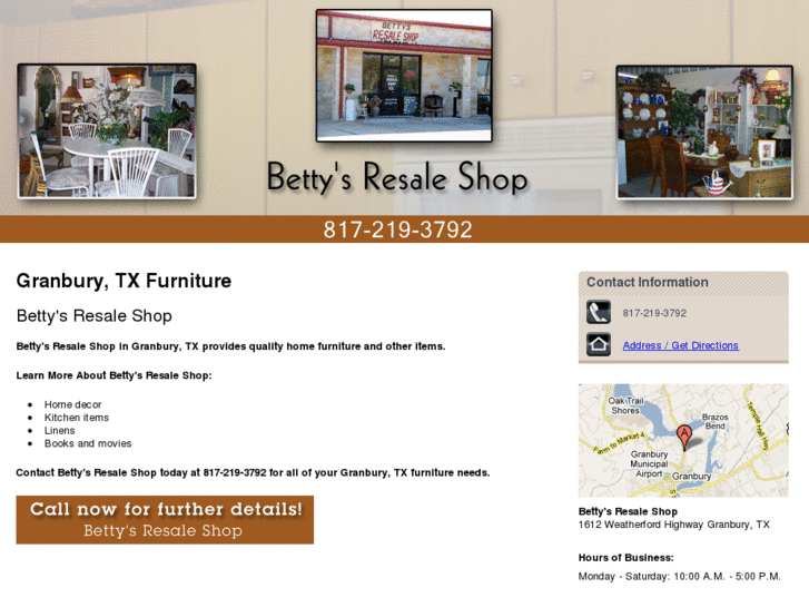 www.bettysresaleshop.com