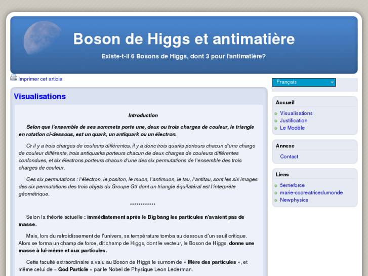 www.bosondehiggsetantimatiere.com