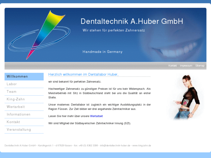 www.dentaltechnik-huber.de