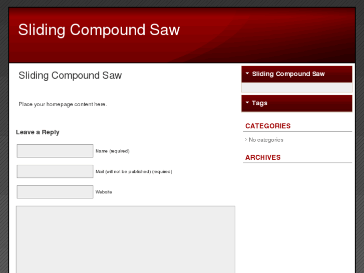 www.slidingcompoundsaw.com