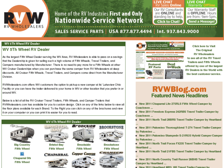 www.wv5thwheelrvdealer.com