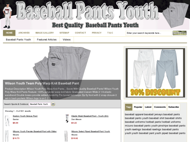 www.baseballpantsyouth.com